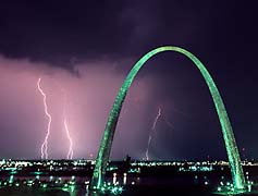 Lightning, Gateway Arch